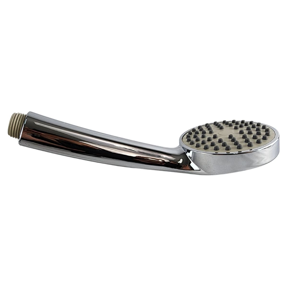 GENERICO - Cabezal de Ducha Redondo Flujo Fijo Mango Cromado Ahorra Agua