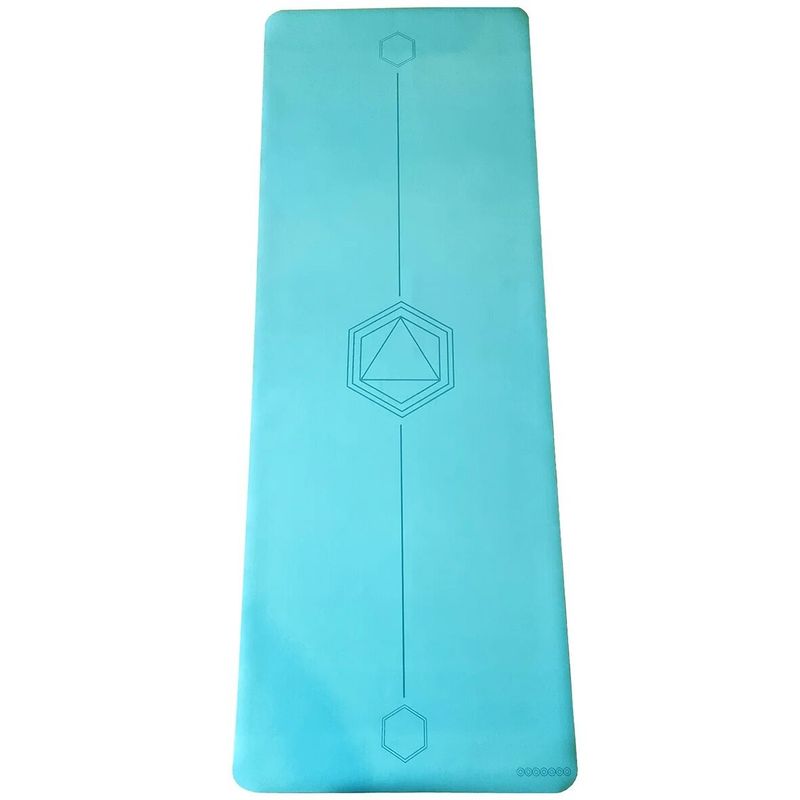 GENERICO - Mat PU Aqua 4mm Geometría Sagrada Yogafly