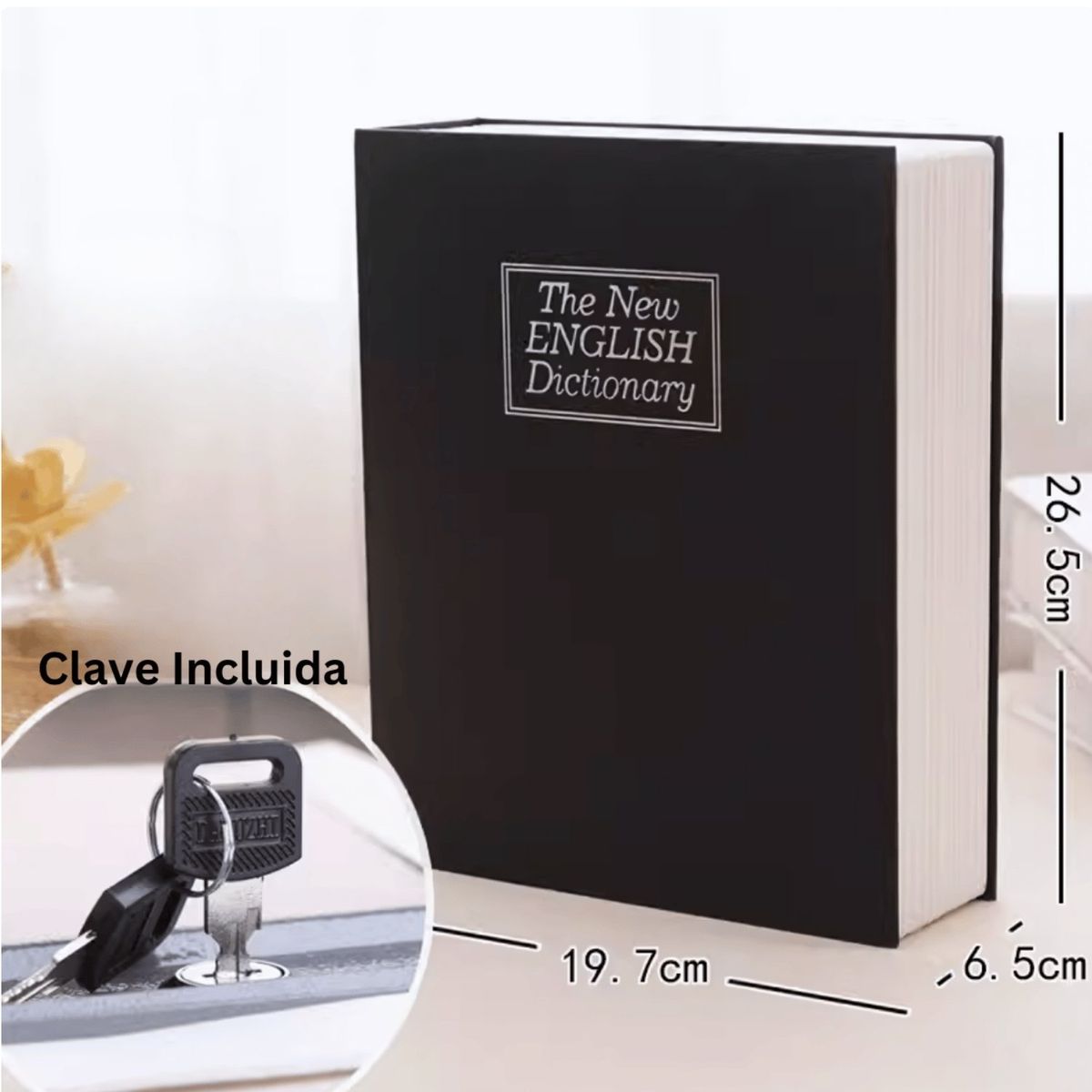 HOMESTAR - Alcancin Caja Billete Seguridad de Libro Diccionario