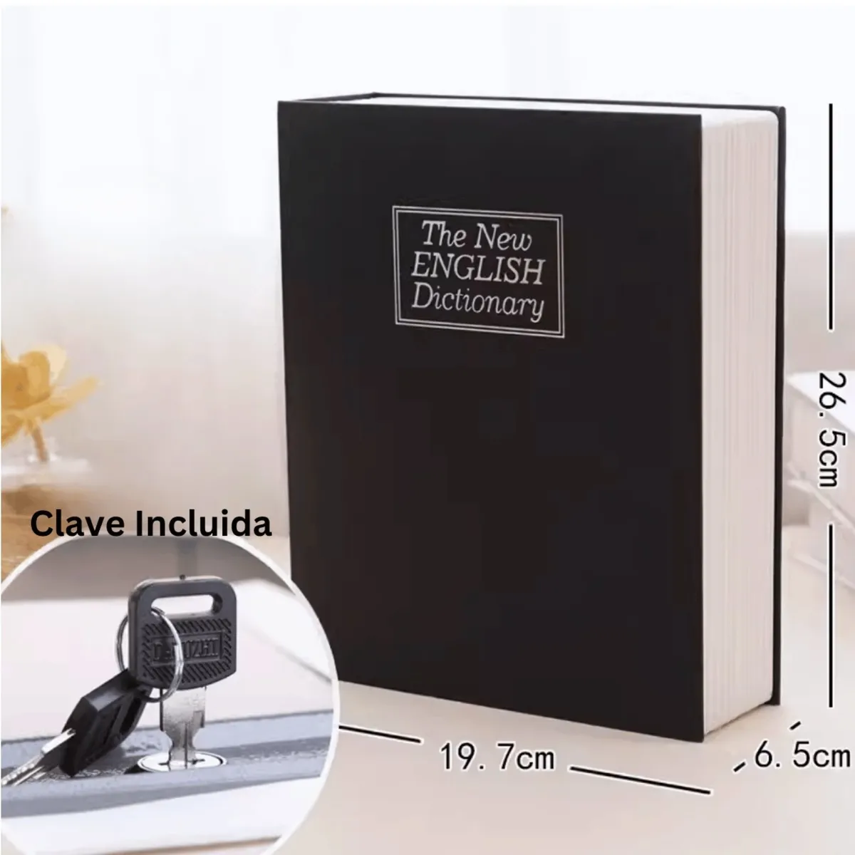 HOMESTAR - Alcancin Caja Billete Seguridad de Libro Diccionario
