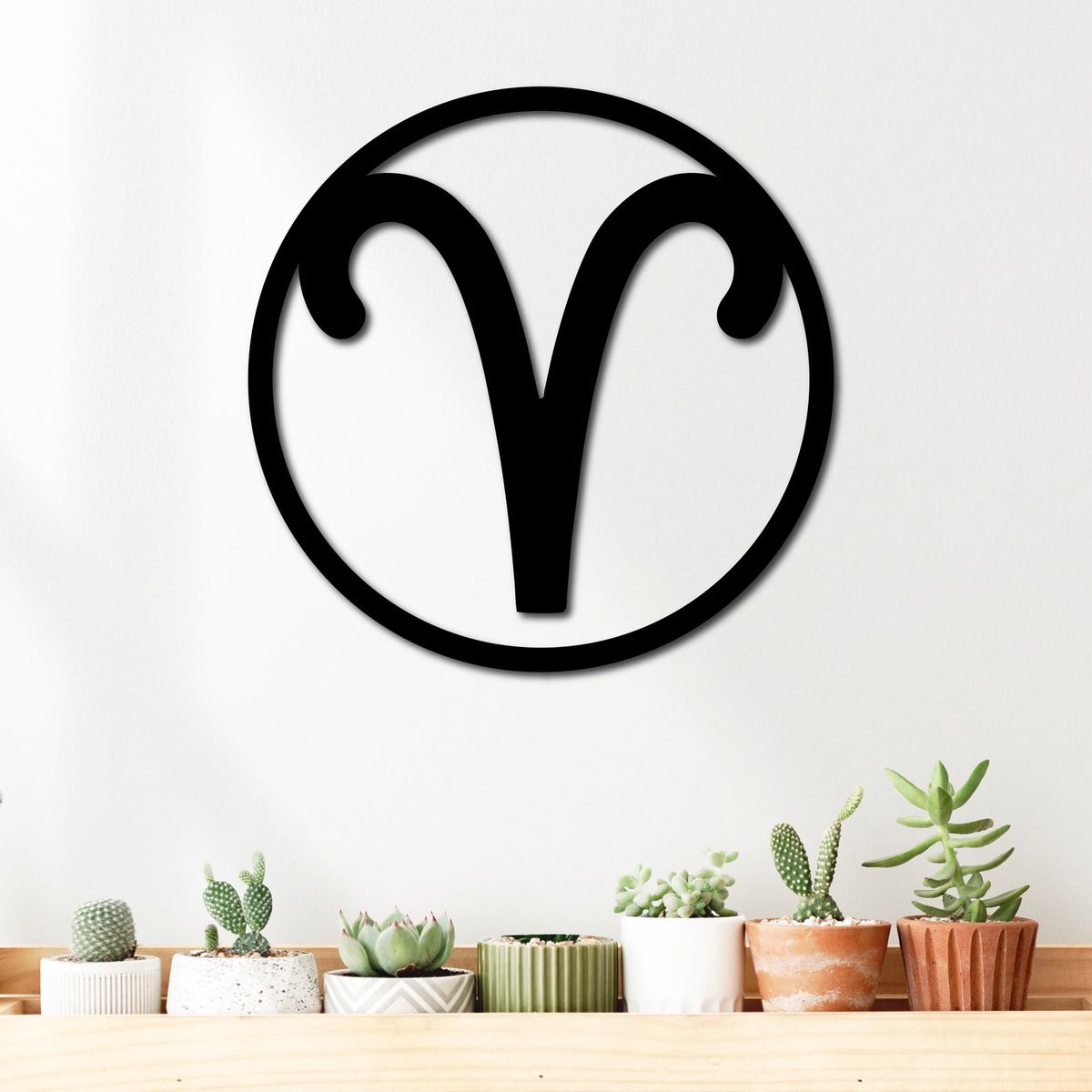 ELAB PROPIA - Cuadro Decorativo Signo Del Zodiaco Aries 40cm - Madera Fun Republic