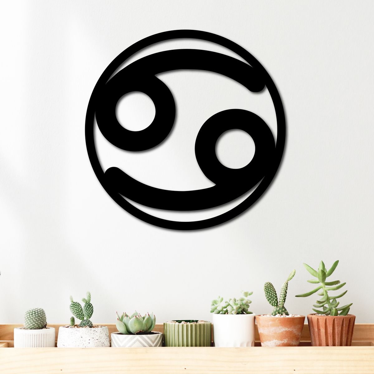 ELAB PROPIA - Cuadro Decorativo Signo Del Zodiaco Cáncer 40cm - Madera Fun Republic