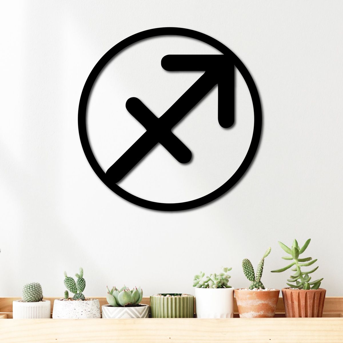 ELAB PROPIA - Cuadro Decorativo Signo Zodiaco Sagitario 40cm - Madera Fun Republic