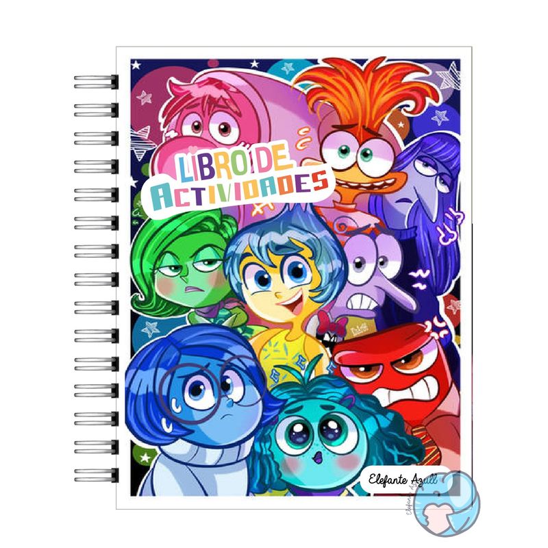 ELEFANTE AZULL - Libro de Actividades Infantil Inside Out Intensamente