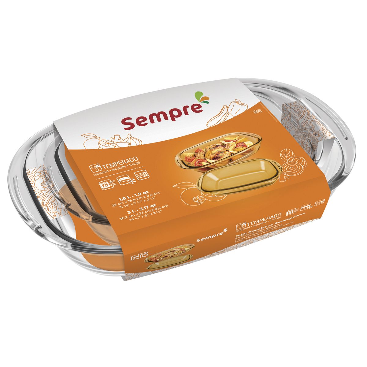 NADIR - Set 2 Fuentes Rectangulares Sempre NADIR