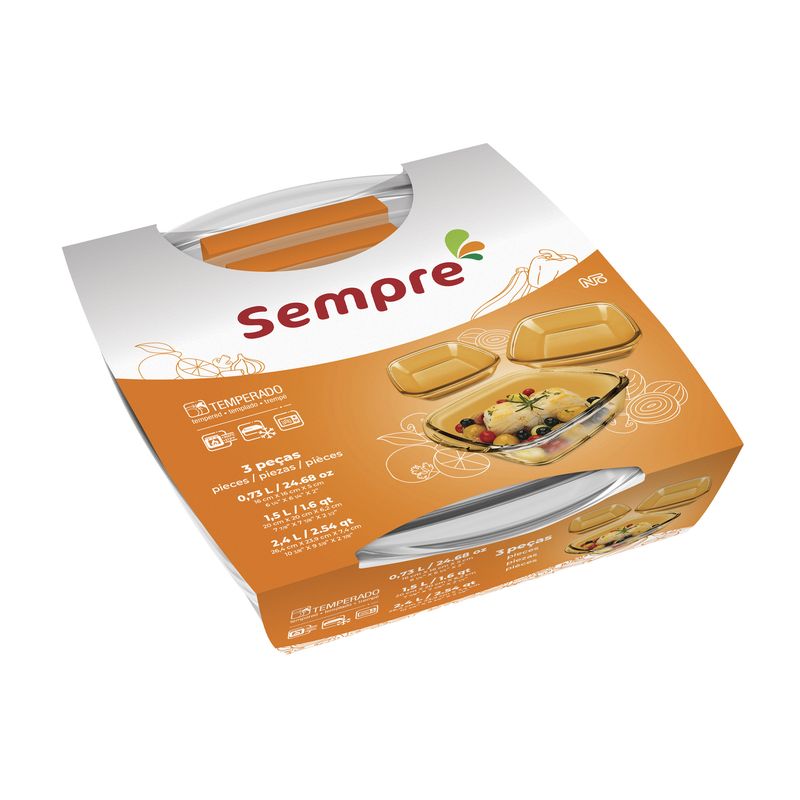 NADIR - Set 3 Fuentes Rectangulares Sempre NADIR