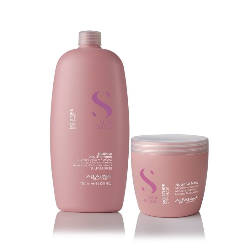 ALFAPARF MILANO - KIT SHAMPOO 1000 ML + MASCARILLA 500 ML ALFAPARF NUTRICIÓN