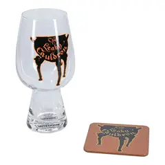 PALADONE - HARRY POTTER VASO DE VIDRIO CON POSAVASOS CAULDRON