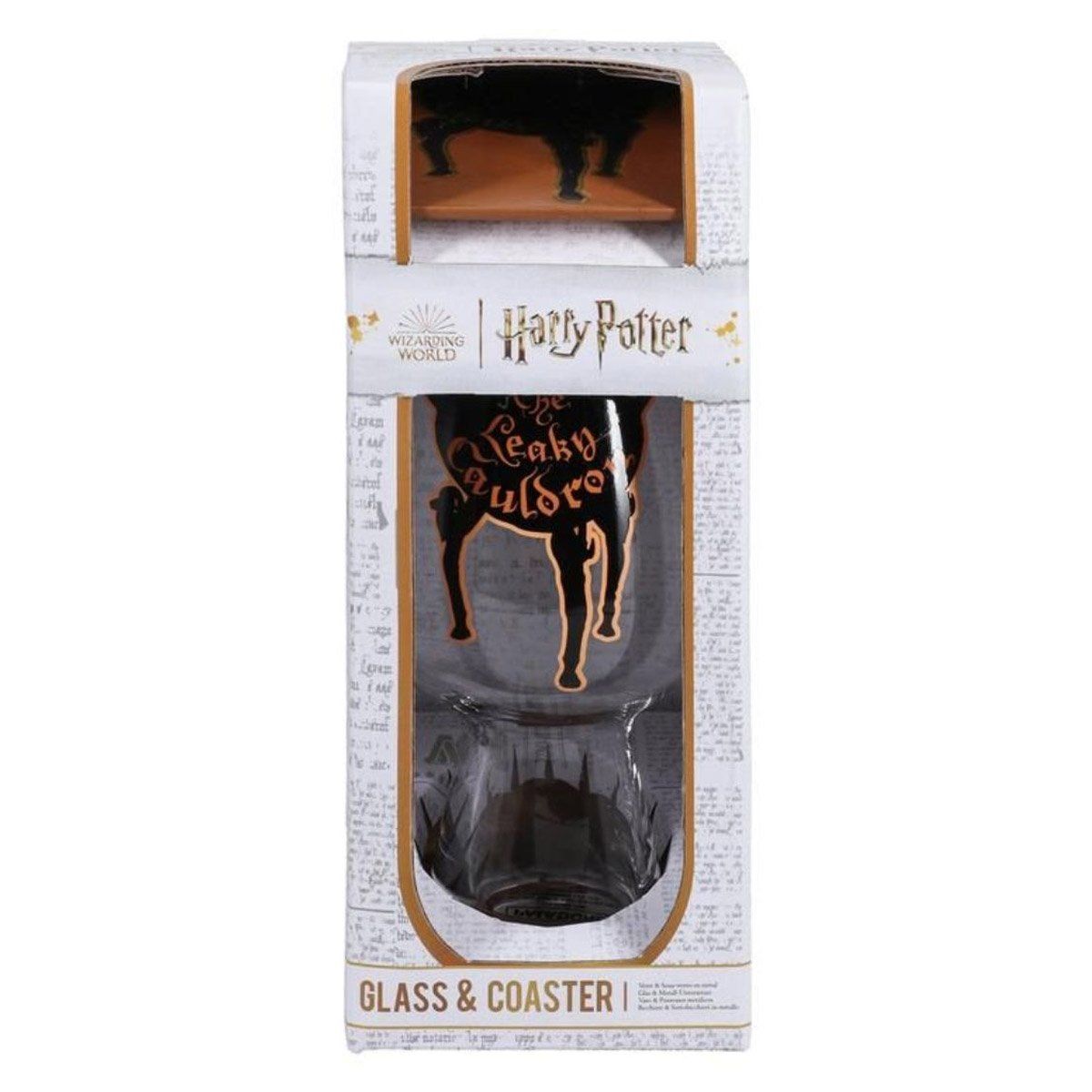 PALADONE - PALADONE HARRY POTTER VASO DE VIDRIO CON POSAVASOS CAULDRON