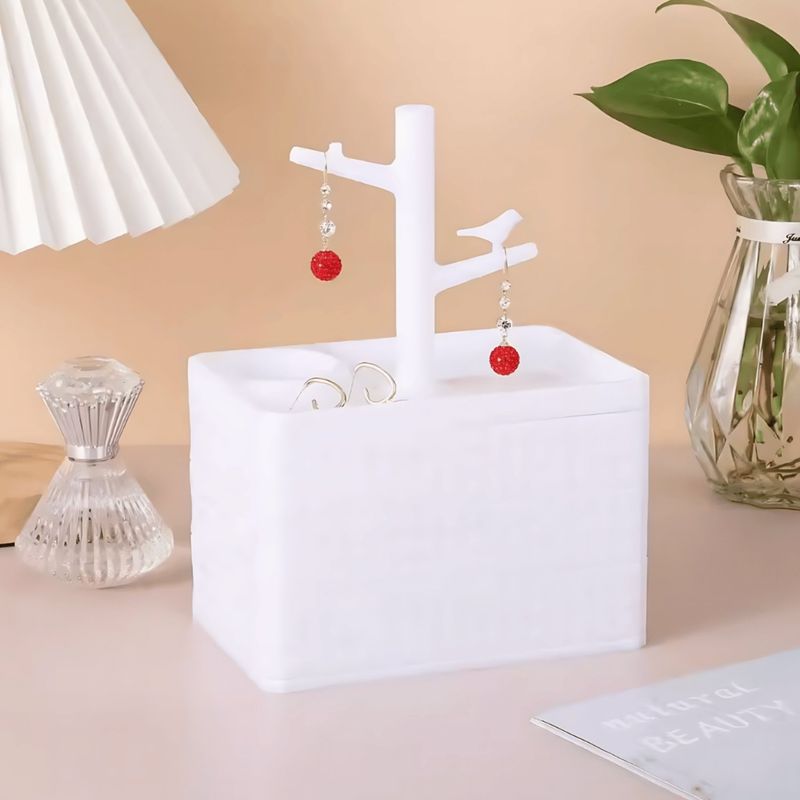 HOMESTAR - Joyero Organizador Para Joyería Caja Joyas Blanco