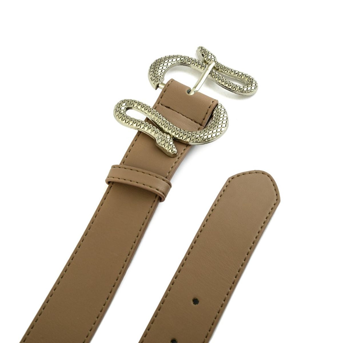 AMPHORA - Cinturon serpent taupe