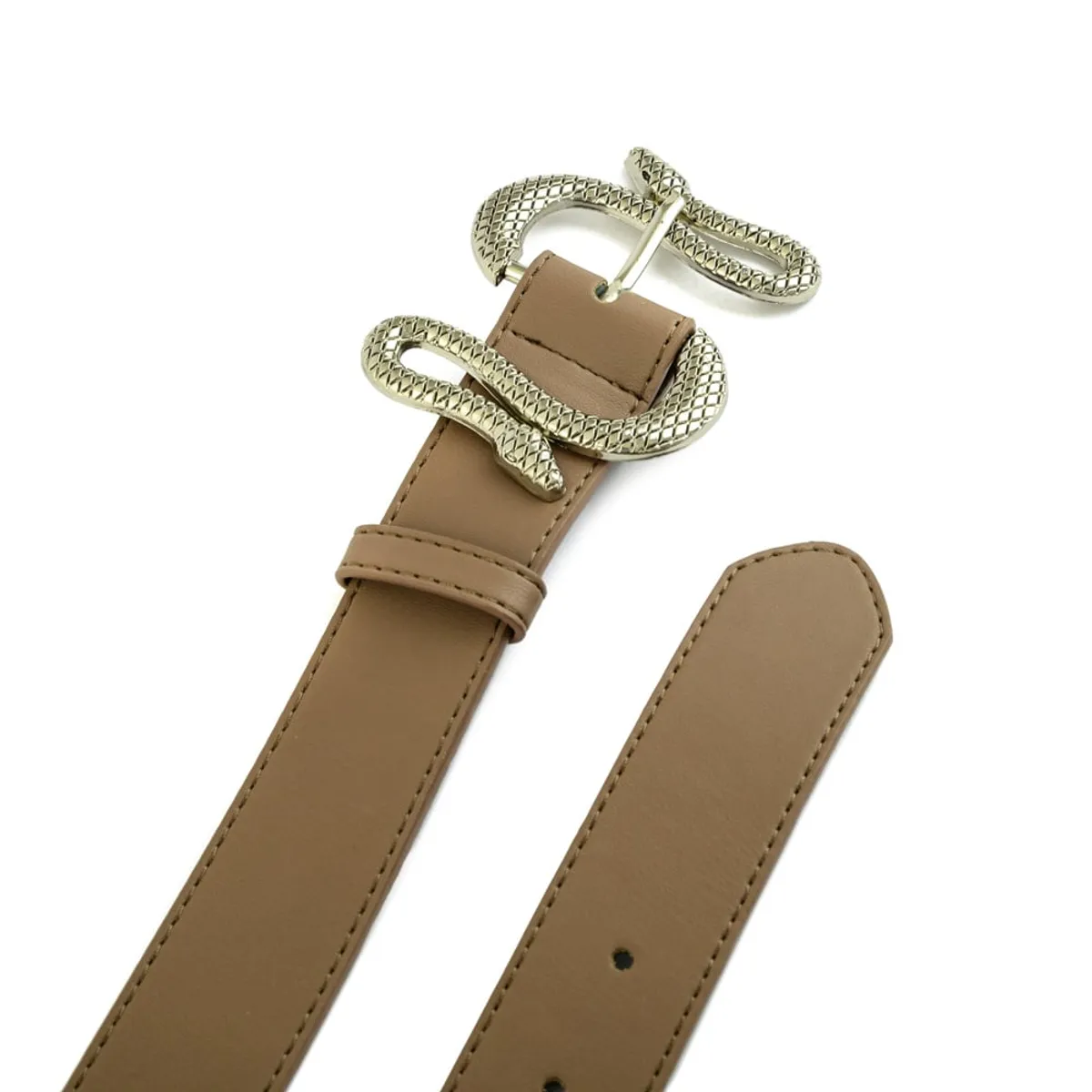 AMPHORA - Cinturon serpent taupe