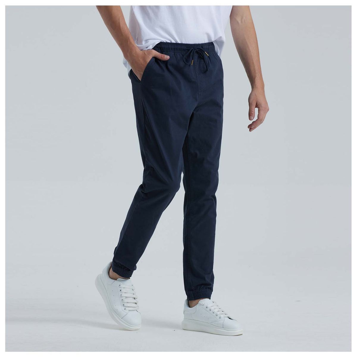 FASHION'S PARK - Pantalón Hombre Jogger Twill Azul Fashion's Park