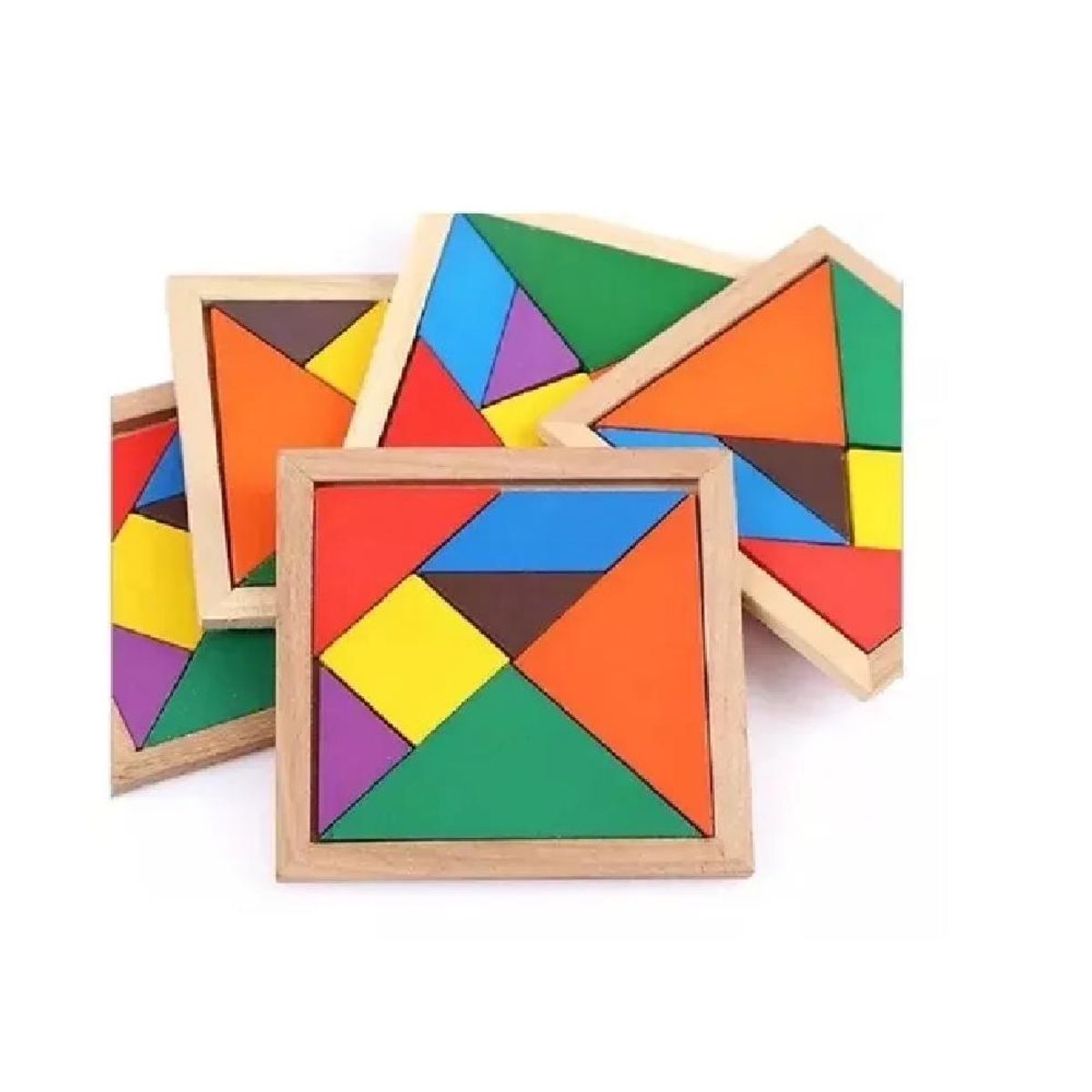 TOLIPA - TANGRAM DE MADERA CON 7 PIEZAS 20*20 CM