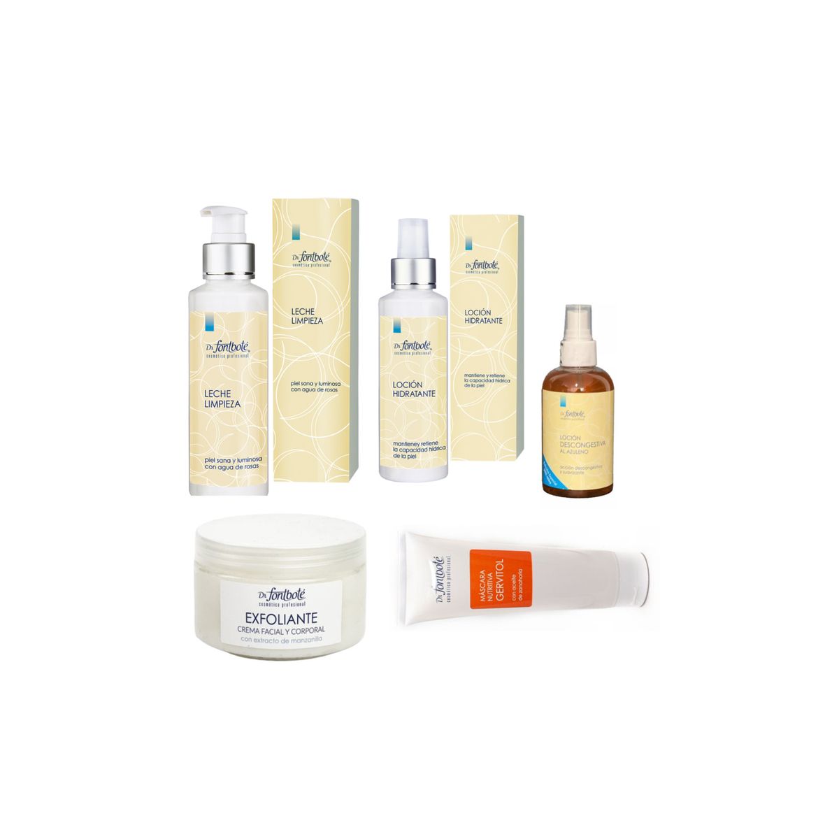 DR FONTBOTE - Kit Dr Fontbote Limpieza Facial + Hidratacion + Mascara DR FONTBOTE.-