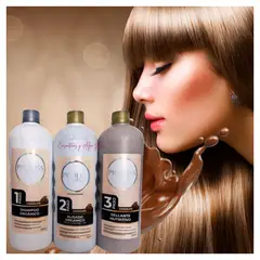 PROLISS - KIT 3 PASOS ALISADO PROFESIONAL ORGANICO CHOCOLATE