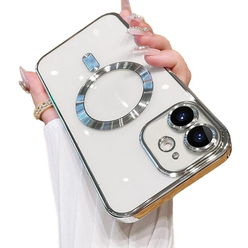 GENERICO - Carcasa Magsafe para iPhone 11 Plateado
