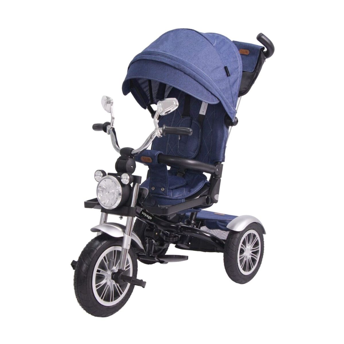 VOYAGE - Triciclo Multifuncional Chopper Blue