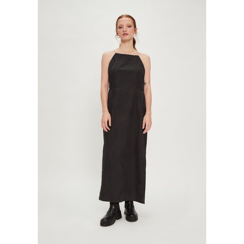 IO - Vestido Largo Negro Mujer Io