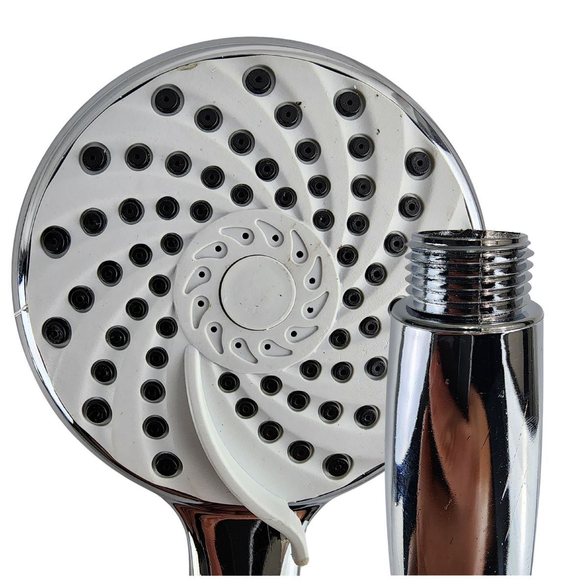 GENERICO - Juego Ducha Espiral Teléfono Premium con Base Manguera 150cm