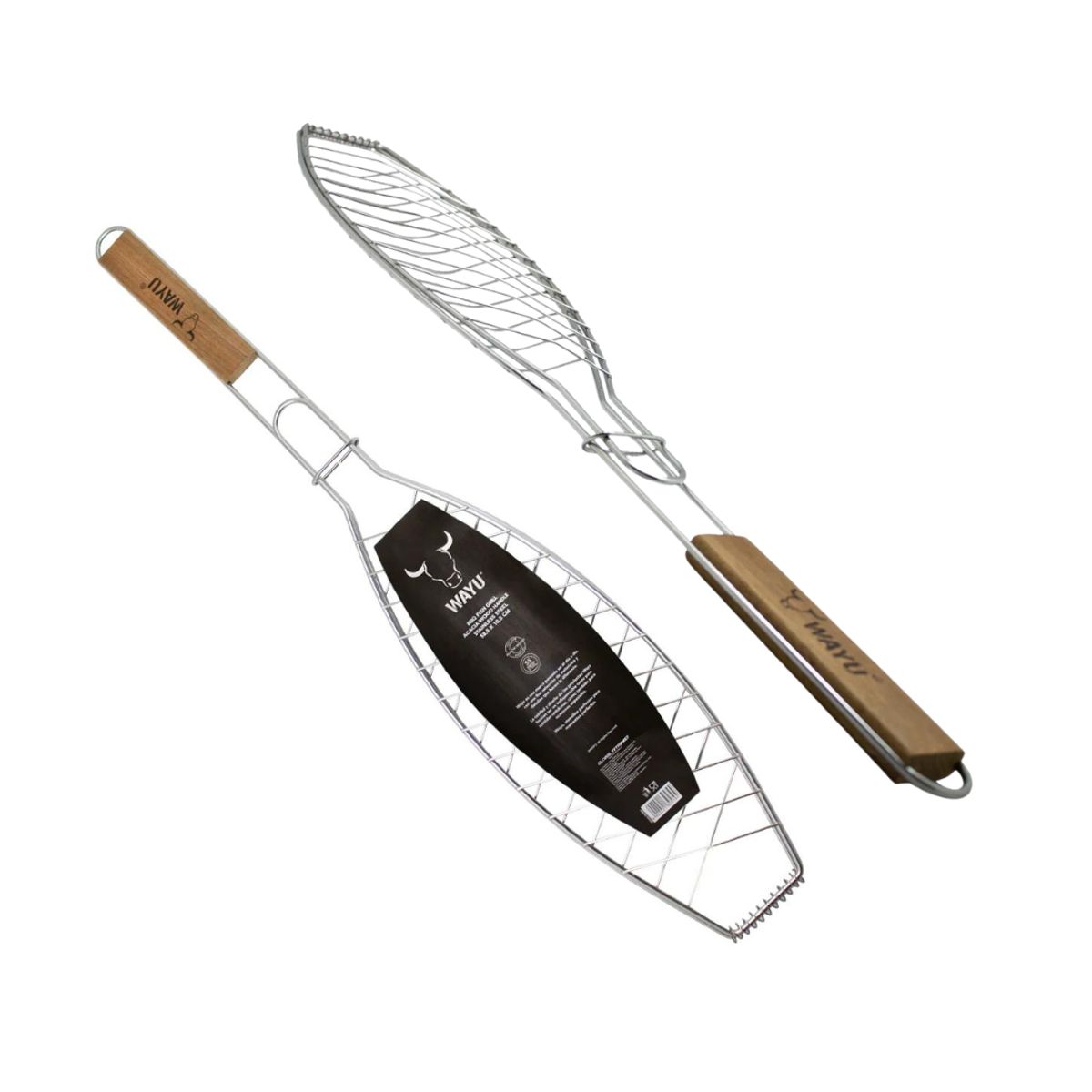 WAYU - Parrilla para Pescado Wayu  Acero Inoxidable Antiadherente  Parrillero Austral