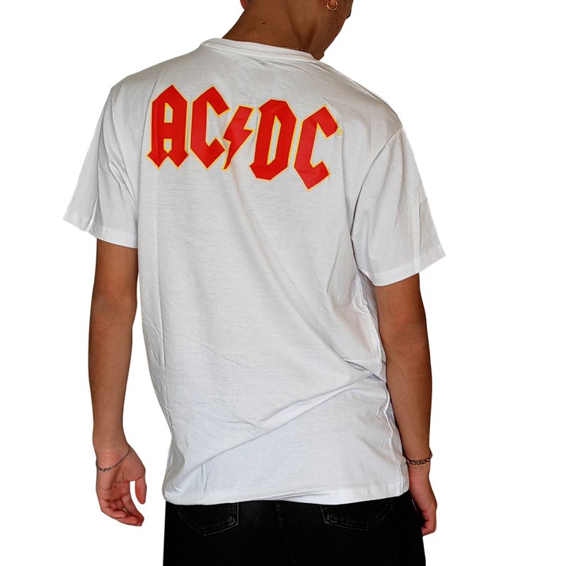 ROCK OFF OFFICIALLY LICENSED PRODUCTS - Polera original unisex de ACDC con diseño del clásico logo ACDC