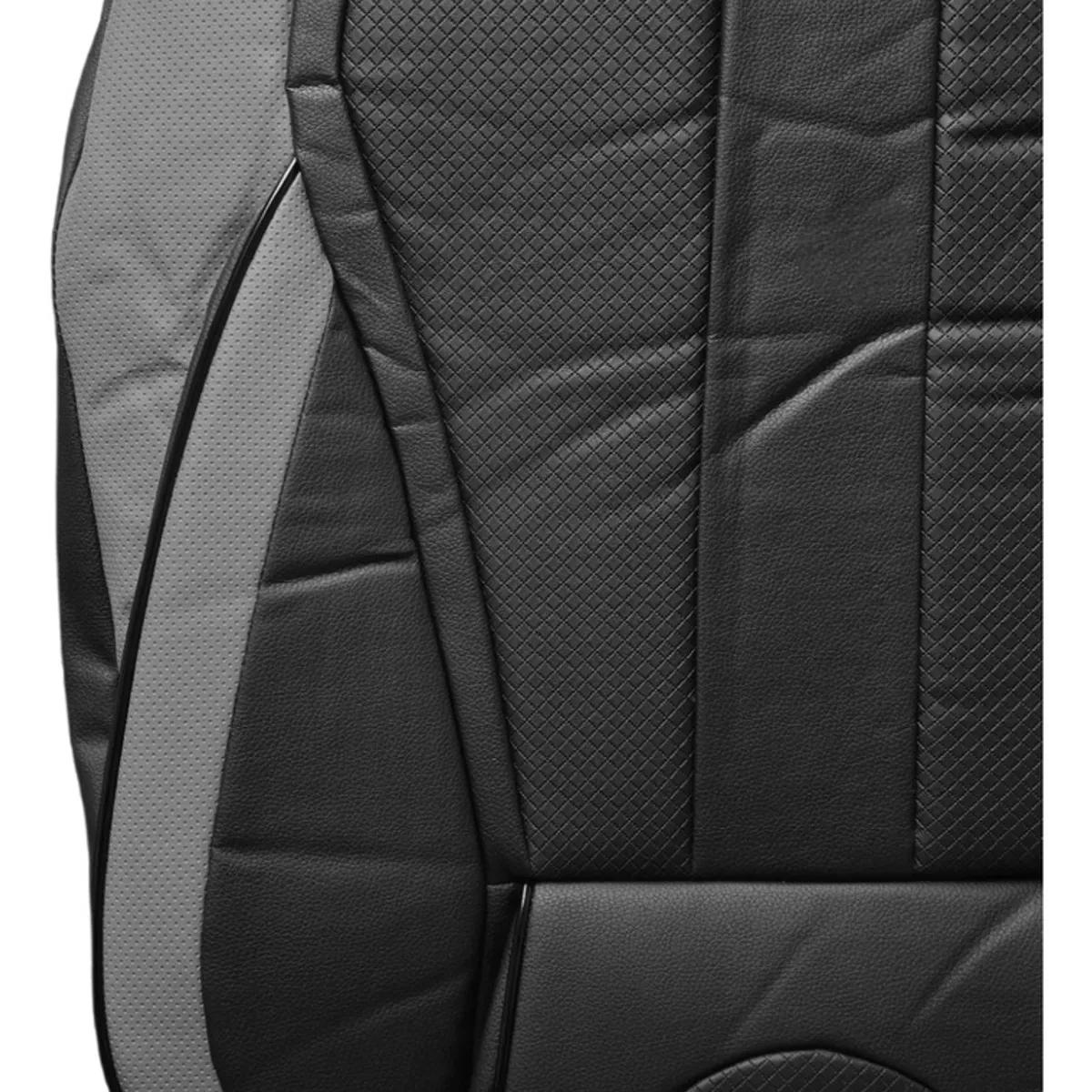 GENERICO - Set 11pcs Funda Cubre Asiento 100% Ecocuero Bolsillo 2304G