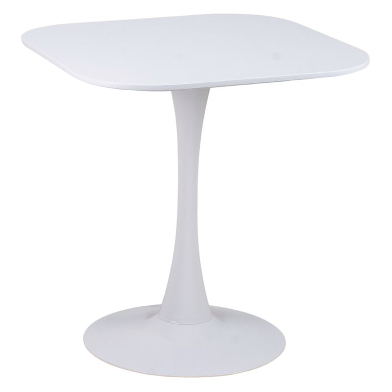 PANDALINO - Mesa Tulip cuadrada (blanca) - Blanco - 70x70 cm
