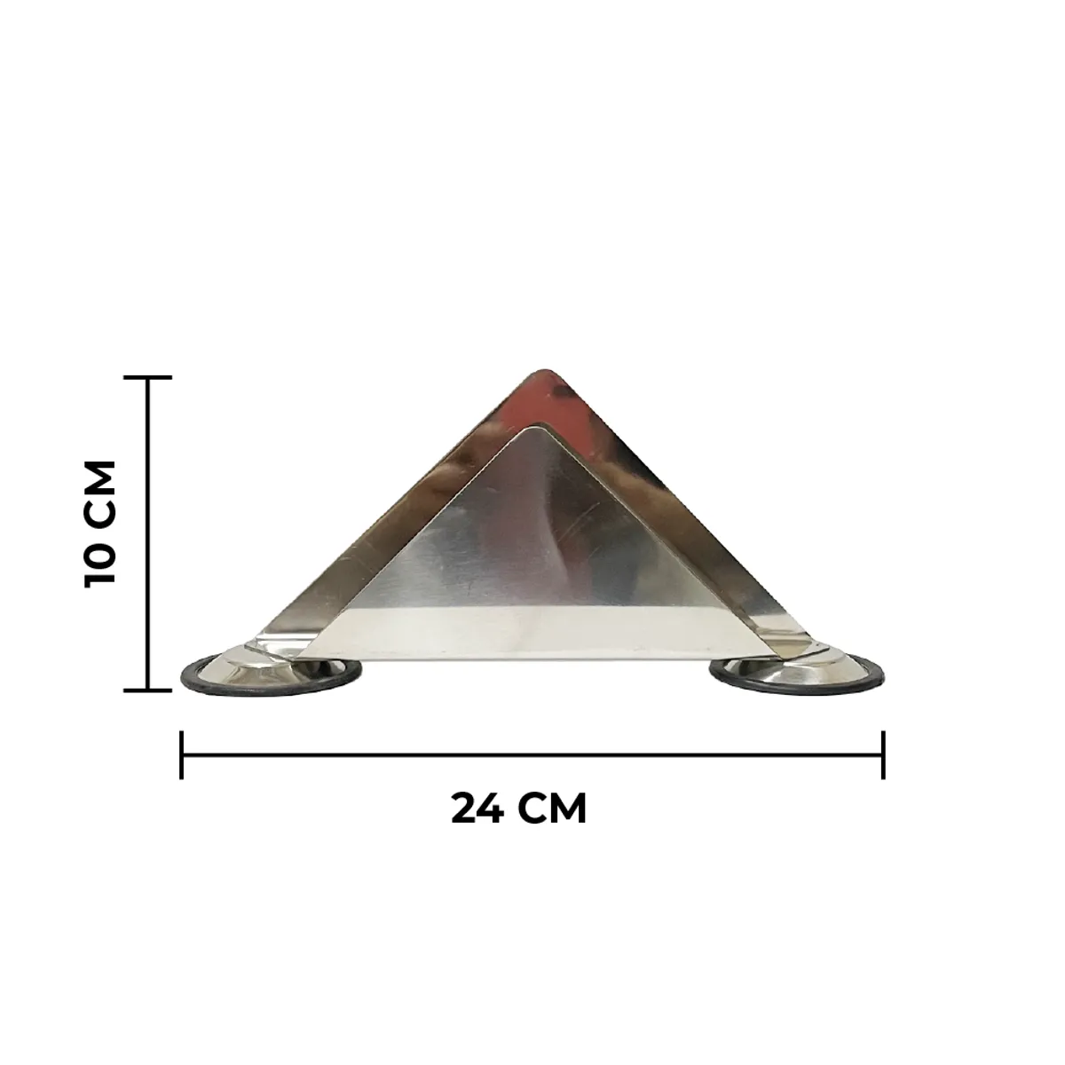 GENERICO - Servilletero Piramide Acero Inoxidable