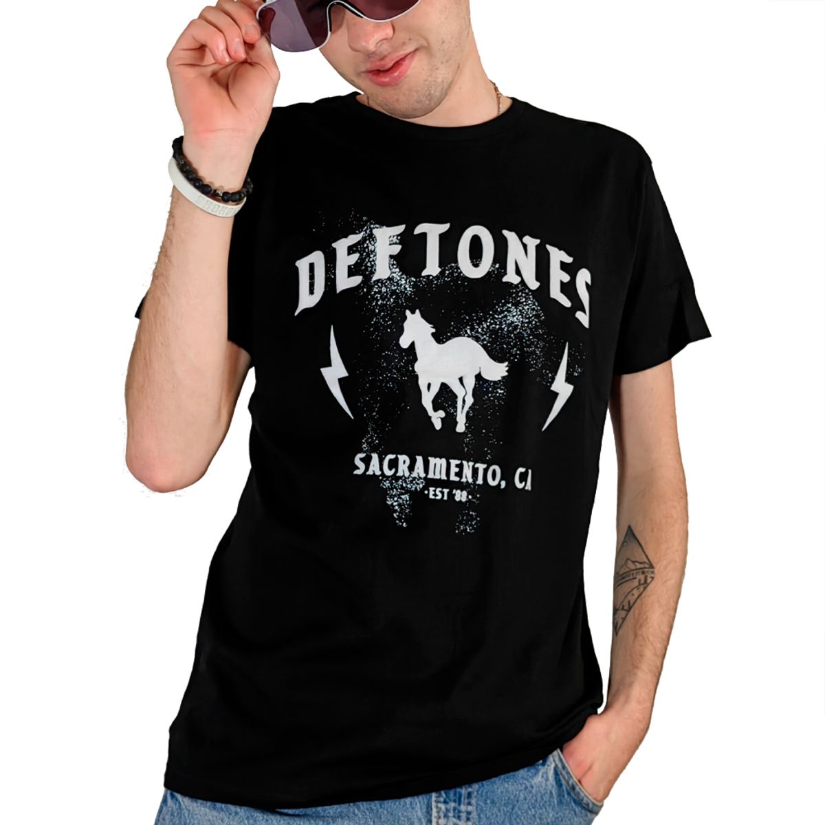ROCK OFF OFFICIALLY LICENSED PRODUCTS - Polera original unisex de Deftones diseño White Pony