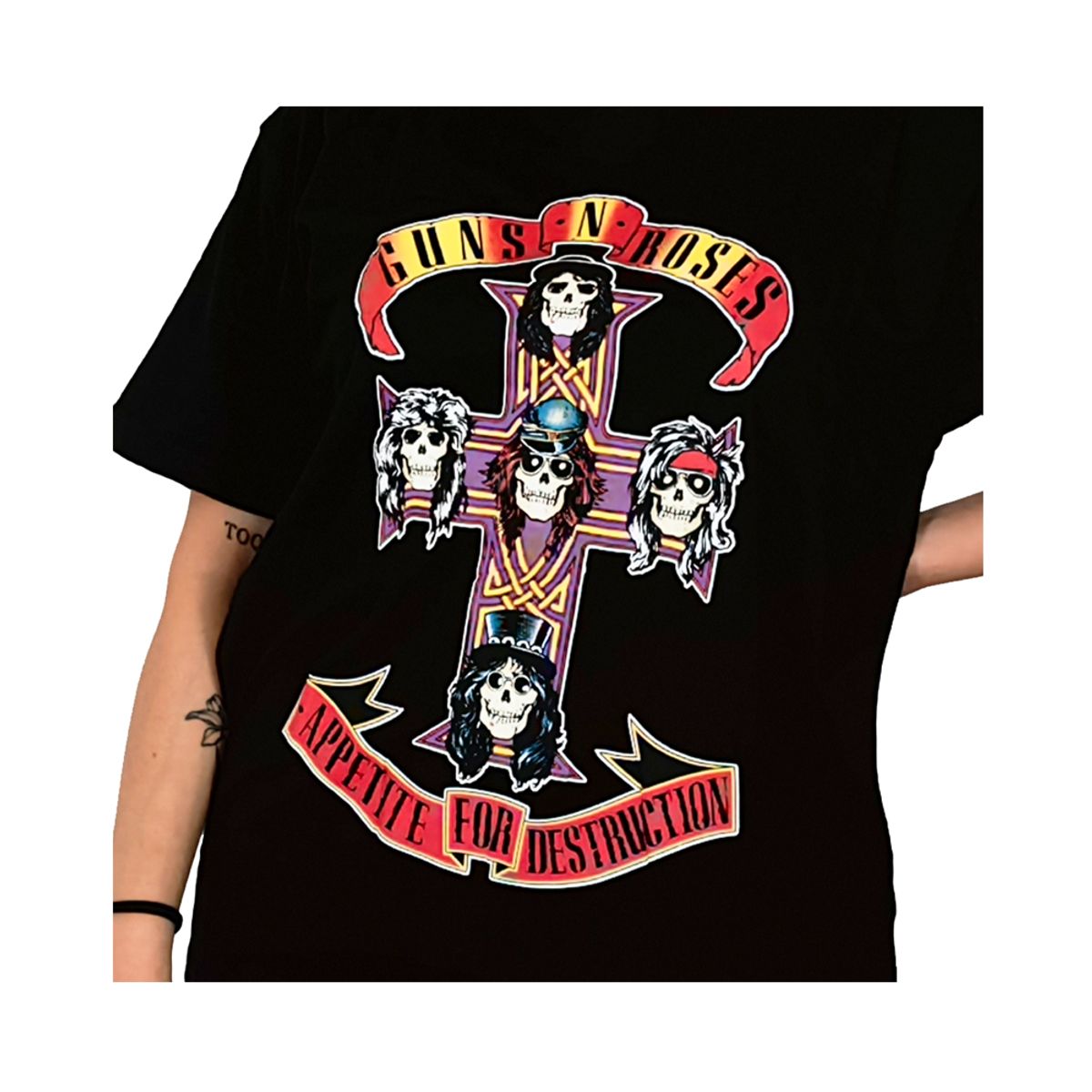 ROCK OFF OFFICIALLY LICENSED PRODUCTS - Polera original unisex de Guns N Roses diseño Appetite for Destruction