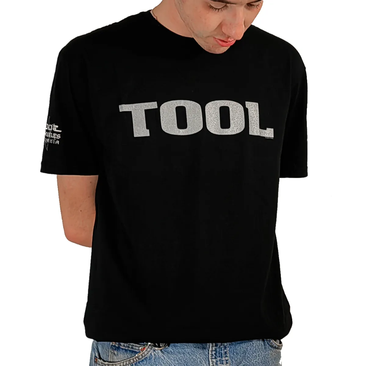 ROCK OFF OFFICIALLY LICENSED PRODUCTS - Polera unisex de Tool con diseño metalico e impresión en la manga