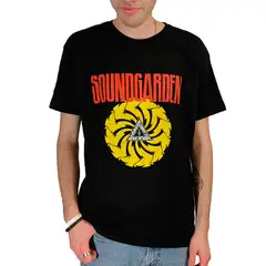 ROCK OFF OFFICIALLY LICENSED PRODUCTS - Polera original unisex de SoundGarden diseño disco Badmotorfinger