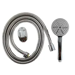 GENERICO - Set Ducha de Mano Cromado Manguera 150 cm Accesorio Baño
