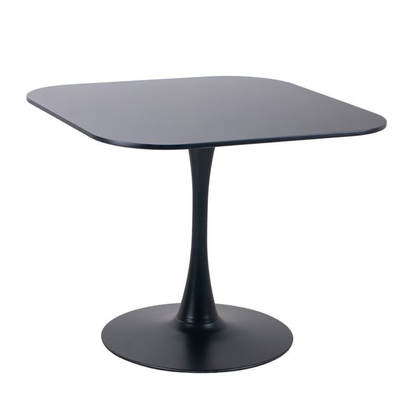 PANDALINO - Mesa Tulip cuadrada negra 70X70cm Pandalino