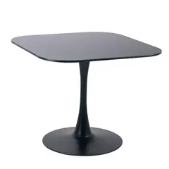 PANDALINO - Mesa Tulip cuadrada negra 70X70cm