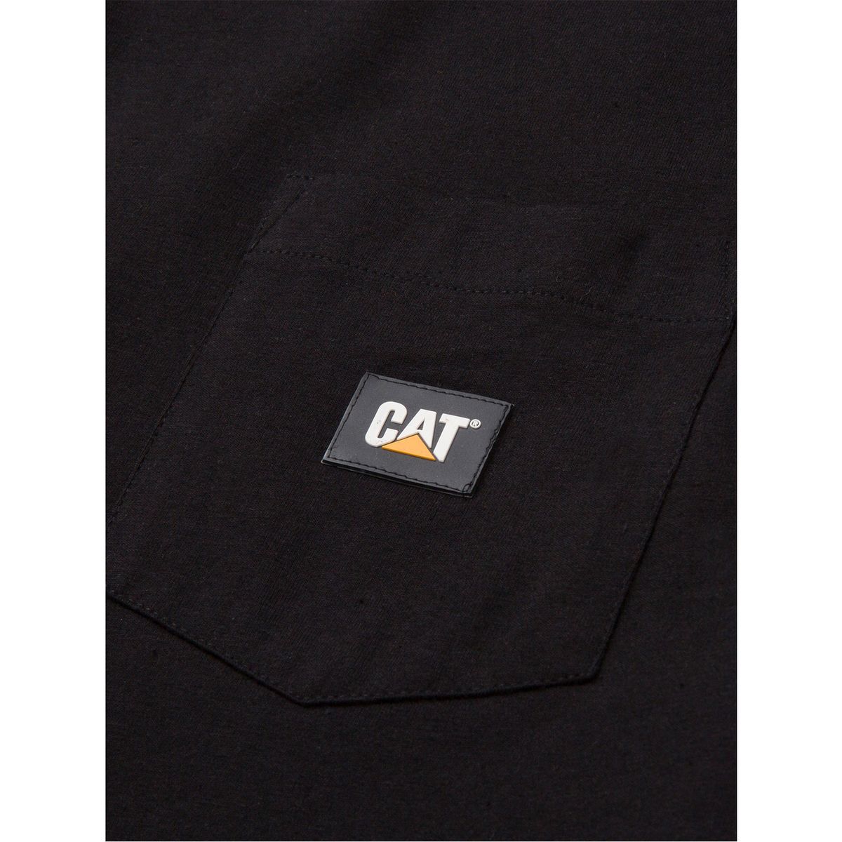 CAT - Polera Manga Corta Hombre Label Pocket S/SNegro CAT