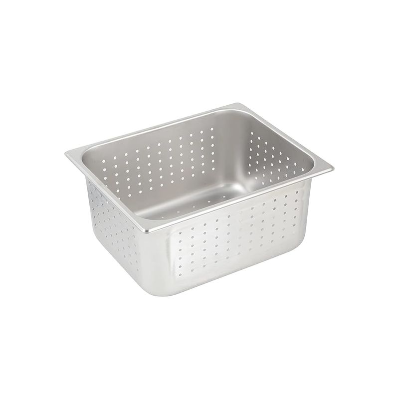 GENERICO - Deposito Gastronomico Acero Inox 1/2 10 Cm Perforado (32x26)