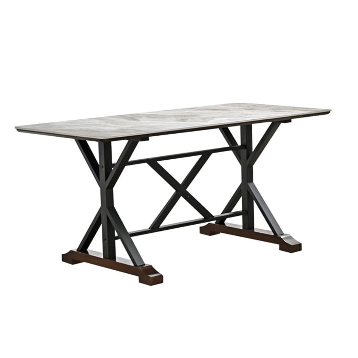MSA MUEBLES SANTA ANA - Juego De Comedor 4 Sillas Stone Grey