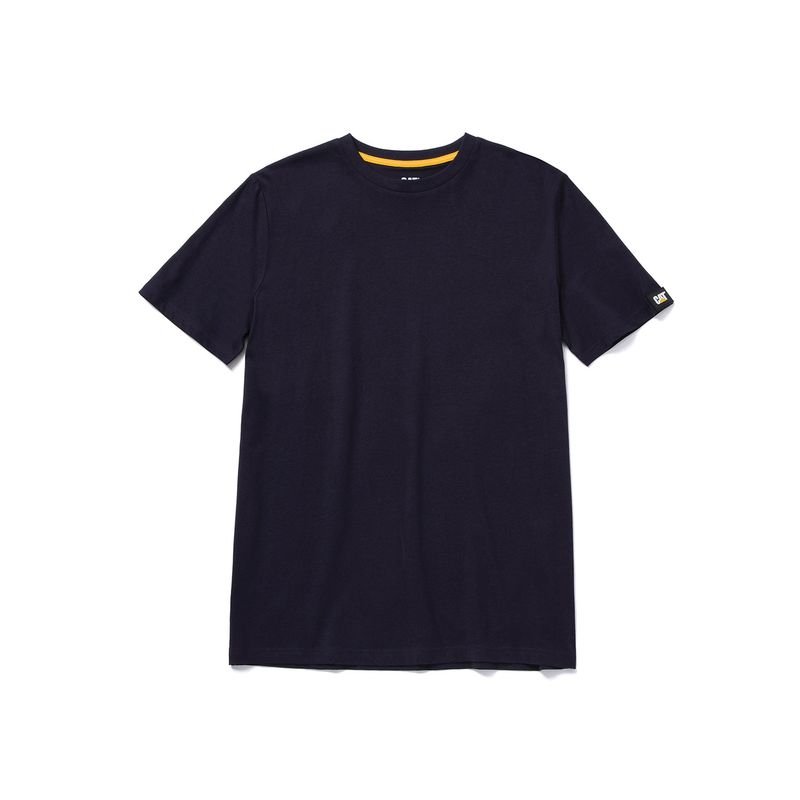 CAT - Polera Manga Corta Hombre Essential SS Tee Azul CAT