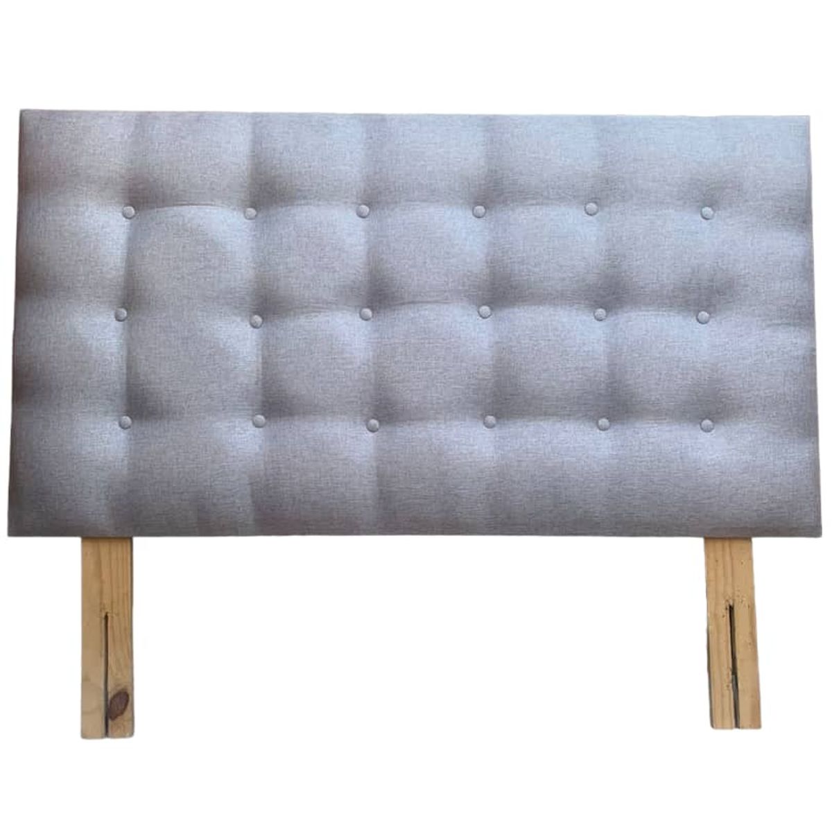 GENERICO - Respaldo Botoné  LINO GRIS CLARO 1.5 plazas