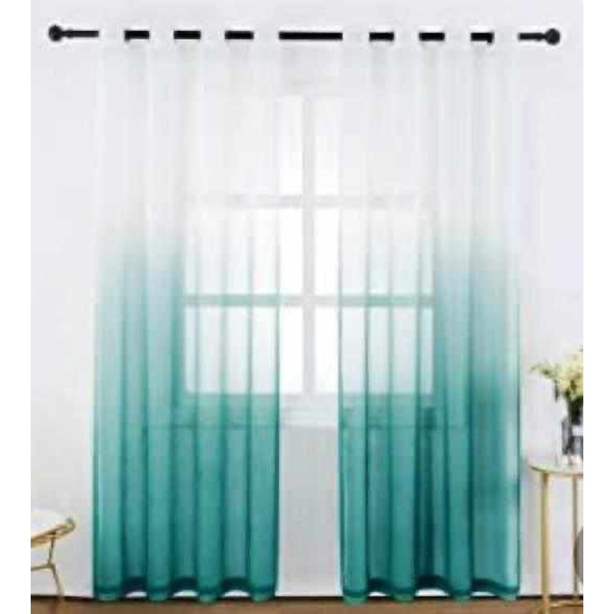 ANGELES DEL HOGAR - Visillos Estilo Degrade Tipo Velo