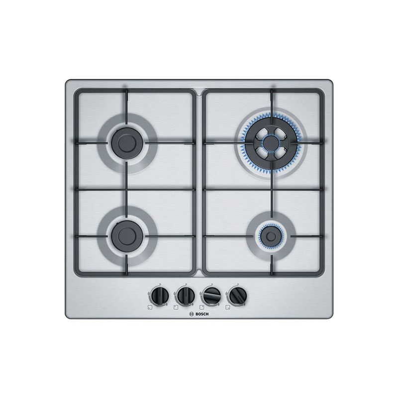 BOSCH - Encimera a Gas Bosch PGH6B5B60 60cm 4 quemadores Acero inox