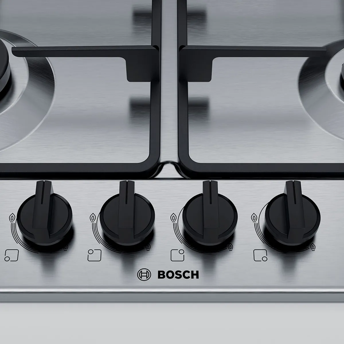 BOSCH - Encimera a Gas Bosch 60cm 4 quemadores Acero inox