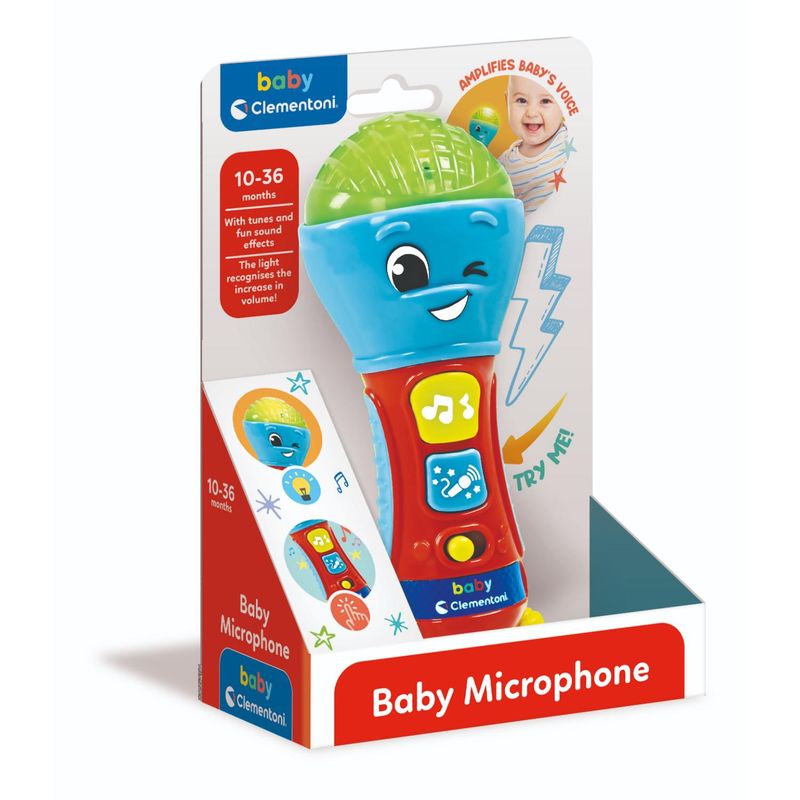 CLEMENTONI - Microfono Interactivo para Bebes de Clementoni