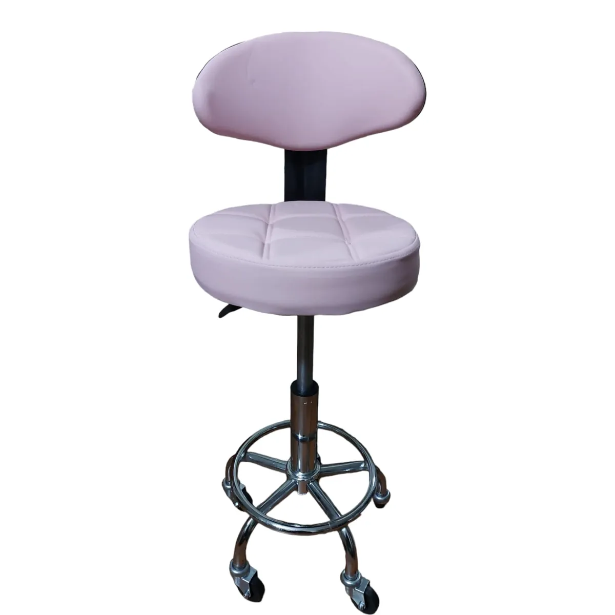 GENERICO - Piso Taburete Con Respaldo Modelo Exclusivo Color ROSA