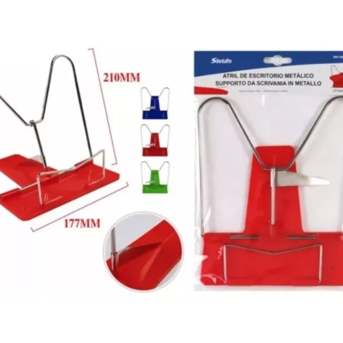 GENERICO - Atril Soporte Metálico De Escritorio Libros