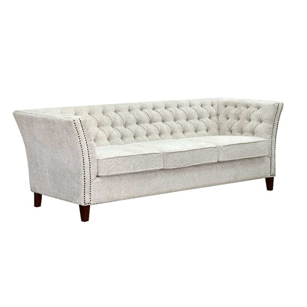 GENERICO - Sofá 3 Cuerpos Capitoné Valka Tela Soft