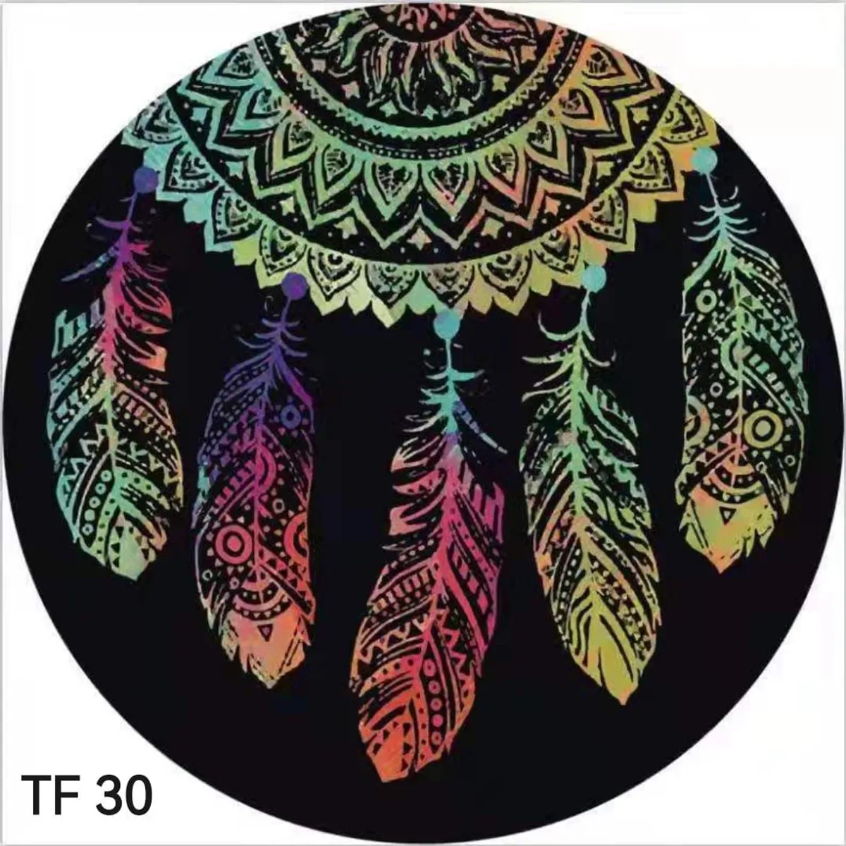 ANGELES DEL HOGAR - Toalla para playa redonda con diseños