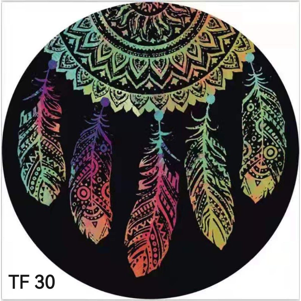 ANGELES DEL HOGAR - Toalla para playa redonda con diseños